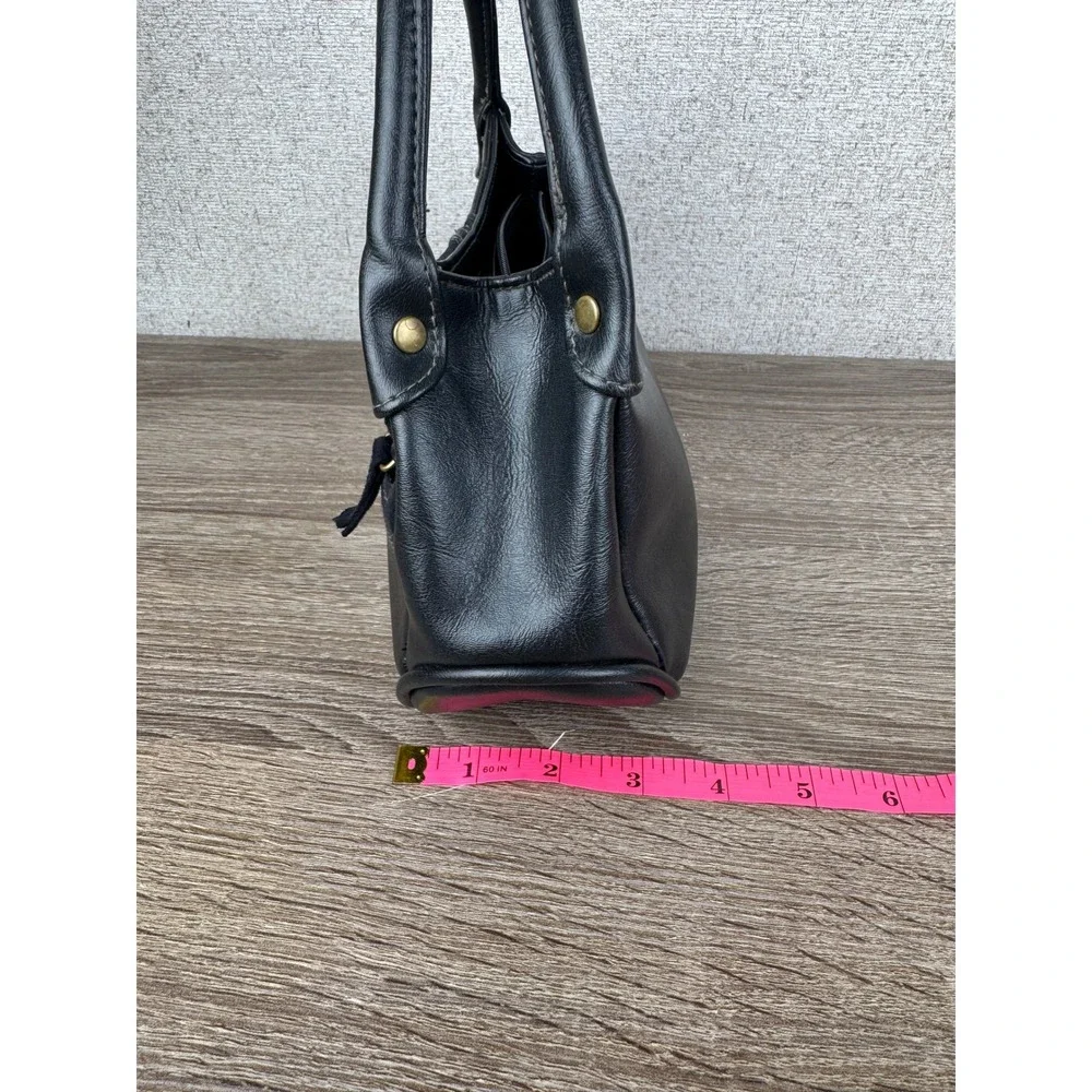 Y2K Style Black Vegan Leather Faux Suede Hobo Bag — Soho Shoulder Bag